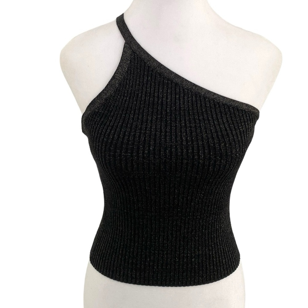 Forever 21  Black Gold Accent Halter Tank